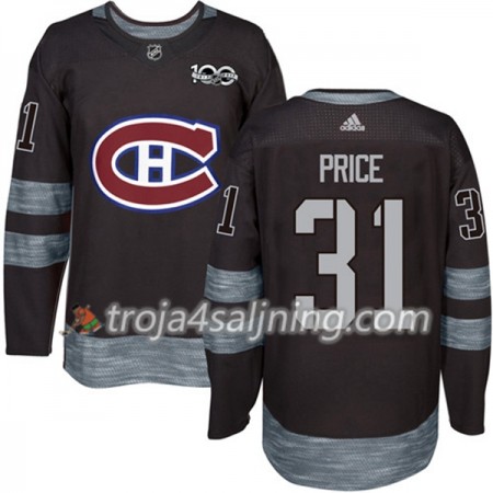 Montreal Canadiens tröja Carey Price 31 1917-2017 100th Anniversary Adidas Svart Authentic - NHL Tröjor Herr